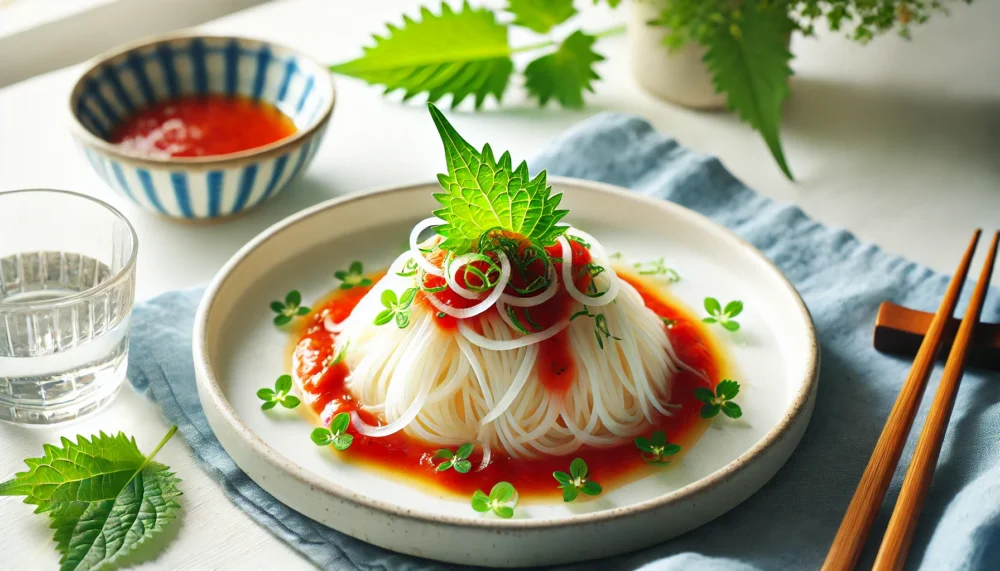 トマトジュースでイタリアン風そうめん